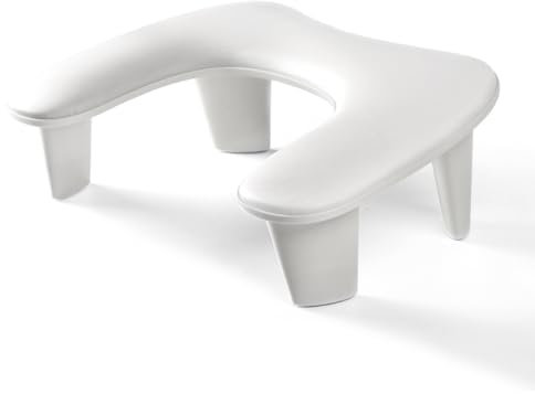 ANGNYA Arm Rest for Nails Tech, U-shaped Nail Arm Rest with Detachable Brackets Big Manicure Hand Rest Pillow for Nail Tech Must Haves Manicure Tools (White)