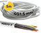 Kalitec H05VV-F - Tubo flessibile da 5 metri, 4 x 1,5 mm², 4G1,5 mm2, con conduttore di protezione, cavo in PVC per interni, cavo elettrico bianco, cavo per lampada, flessibile, 4 fili