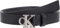Calvin Klein Damen Gürtel Monogram Plaque Buckle 2,5 cm Ledergürtel, Schwarz (Na Black/Pewter), 120 cm