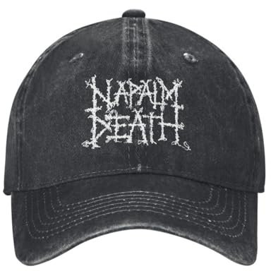 Baseball Cap Unisex Custom Fashion Baumwolle Schwarz Heavy Metal Band Napalm Death Grindcore für Männer Frauen Verstellbar Erwachsene Papa Hut Frühling Geburtstagsgeschenke