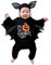 Halloween Costume Baby, Toddler Boys Girls Romper Long Sleeve Cartoon Pumpkin Prints Romper Cosplay Costume Hoodie Jumpsuit Mud Trousers Newborn Bodysuits Hat Set, black, 70 cm