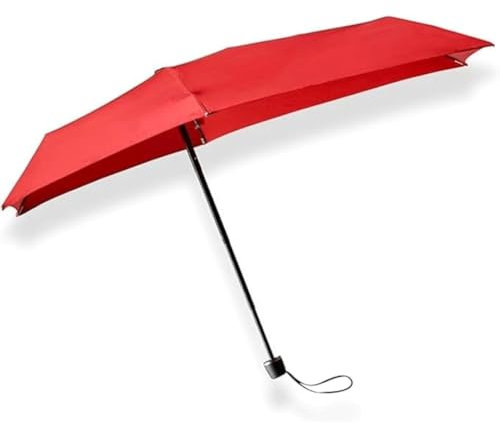 Senz Mikro-Regenschirm, winddicht, 80 x 74 cm, manuell faltbar, Passion Red
