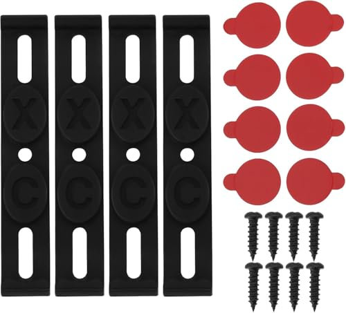 FAINCA Registreringsskylthållare, 2 registreringsskylthållare, ramlös registreringsskyltshållare med självhäftande kuddar och skruvar universell nummerplåtshållare, bilregistreringsskyltshållare