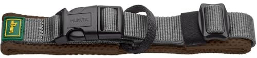 HUNTER Halsband Maldon, Farbe: braun, atmungsaktives Mesh, Robustes Nylon, lautlos & allergikerfreundlich, Zugentlastung, integriertes Adresslabel, besonders leicht, Größe: L