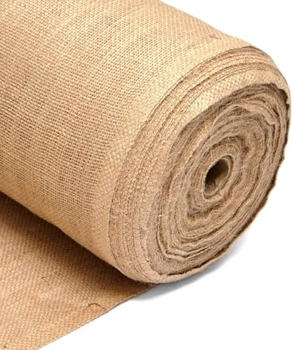Discount Fabric Ltd Toile de jute durable de 40 cm de large (102 cm) pour le jardinage, le contrôle des mauvaises herbes, l'aménagement paysager, la protection des plantes, clôture, contrôle de