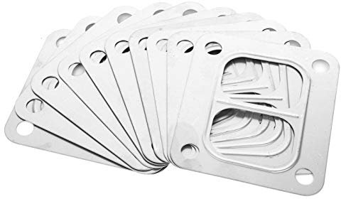 10 Stücke Turbo Dichtung Edelstahl Turbine Unterteilt Einlass Teile Fit für Garrett T4 Flansch Turbolader