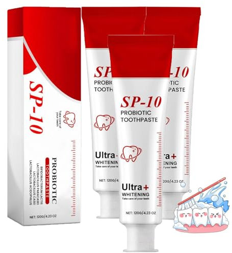 SP-10 Probiotische Zahnpasta für Mundgesundheit,Sp-10 Probiotische Whitening-Zahnpasta, Frischer Atem, Tiefenreinigungspflege (3)
