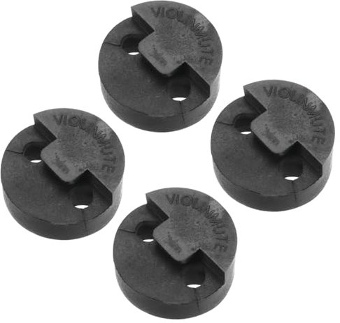 QUARKZMAN 2er Pack 4/4 Geige Geige Übungsdämpfer Geige Stille Gummi Geige Übungsdämpfer Set, Rund Stil Rot für Geige 4/4 Lautstärkeregler