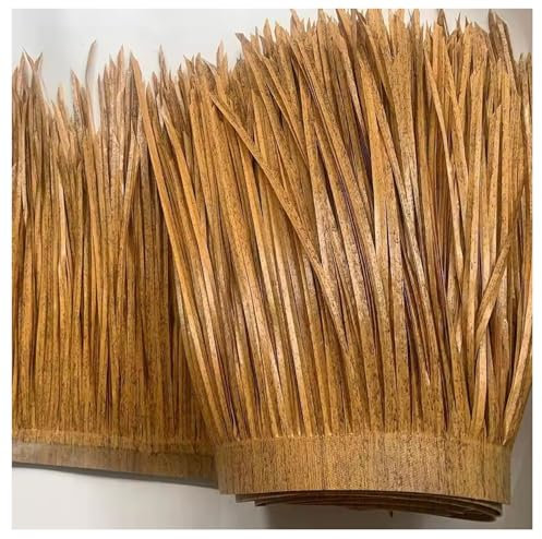 Strohdach Palmenblätter Strohgrasdach Aus Kunststoff Für Garten, Bar Oder Pergola, Künstliche Dachbedeckung Im Tropenstil, Wasserabweisend Und Sonnenbeständig, Ideal Für Außenbereiche(0.5m x 2m)