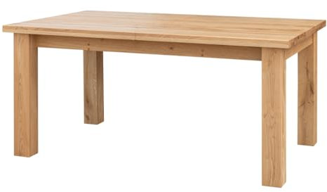 Generisch Grossy Ausziehbarer Esstisch aus Massiver Eiche, 140-200 cm x 90-100 cm, 2 cm Tischplatte (180x90 cm)