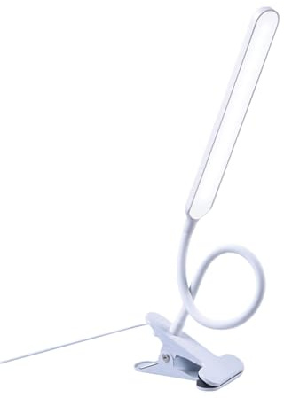 Genérico Luz De Escritorio | Lámpara De Mesa Con Brazo Articulado Y Pinza | Luz LED USB Cuidado Ojos Para Estudio Lectura Pintura | Dormitorio Infantil Habitación Salón Hogar Estudio