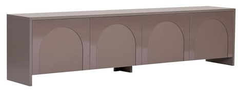 Modernes TV-Möbel, Atlas-Farbe, 180 x 45 x 32 cm | 100% melaminbeschichtete Spanplatte, 18 mm Stärke | stilvolles geometrisches Design, perfekt für Wohnzimmer & Unterhaltungsbereiche