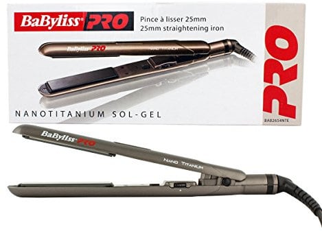 BaByliss Nano Titanium Plancha para el pelo, negro