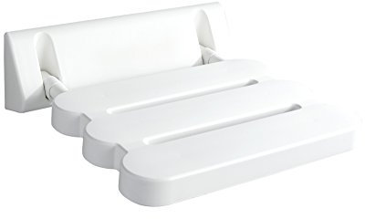 RIDDER Duschklappsitz, Klappbarer Duschsitz zur Wandmontage, Aluminium (Gestell) Polypropylen (Sitzfläche), Matt