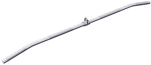 GORILLA SPORTS® Latzugstange - mit Drehgelenk, 118cm, bis 200kg Belastbar, aus Chrom- Kabelzuggriff, Gerade Stange, Trizepsstange, Bizeps Stange, Muskelzugstange