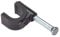 Forgefix Cable Clips - Round | 6-7mm | Black Plastic Clip, Zinc Plated Nail | Box 100
