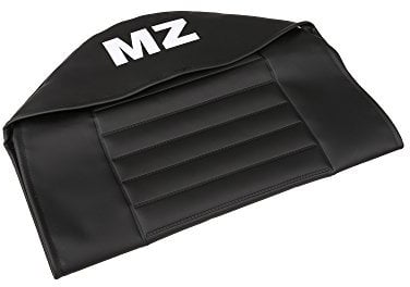 Sitzbezug strukturiert, schwarz mit MZ-Schriftzug - für MZ TS125, TS150