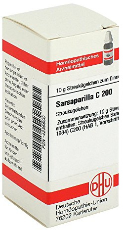 DHU Sarsaparilla C200 Streukügelchen, 10 g Globuli