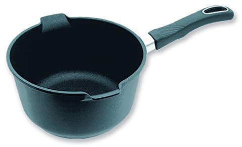 Original Gundel GUSS-UNIVERSAL-TOPF MILCHTOPF INDUKTION, Ø 20 cm, Höhe 11 cm, BIOTAN-Oberfläche, PFOA-frei, Akku-Therm Boden - Kasserolle mit Stiel