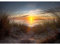 Runa Art Fototapete Strand Meer Sonnenuntergang Modern Vlies Wohnzimmer Schlafzimmer - Made in Germany - 308 x 220 cm Blau Orange 9032010a
