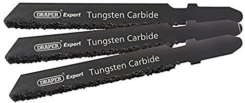 Draper 81733 Expert 3 Piece DT130RIFF 59mm Jigsaw Blade Set, 230 V, Black, 59 mm