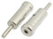 Coche AM/Radio FM Adaptador De Antena - TOOGOO(R)2 Piezas Tono De Plata Conector Macho AM/Radio FM Adaptador De Antena Conectores