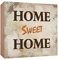 Holzschild Home Sweet Home Holzbild zum hinstellen oder aufhängen Bild mit Spruch aus Holz Wandschild Dekoschild