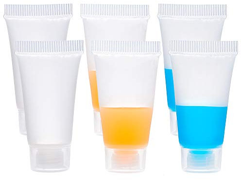 BENECREAT 30PACK 5ml Transparent Leere Nachfullbare Kunststoff Weichverpackung Rohre Flasche Mini Leere Kosmetikbehalter Fur DIY Lip Gloss Rohr, Korperlotion Kosmetik Probe Shampoo Duschgel Cleanser