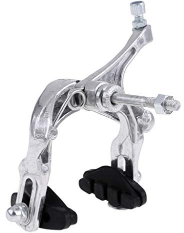 perfk Seitenzugbremse Schwarz Vorderrad/Hinterrad Bremse aus Aluminium, Vorderseite Silber