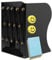 Qualsen Serre Livre Original Cale Livre Etagere en Métal Réglable Presse Livre Serre Livres Metal Bloc Livre pour Étagère pour La Maison Le Bureau l'école(1 Pièce,Noir)