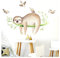 Little Deco Wandtattoo Kinderzimmer Junge Faultier auf AST & Vögel I 134 x 62 cm (BxH) I Babyzimmer Aufkleber Tiere Sticker Wandaufkleber Wandsticker Stickers DL207-33