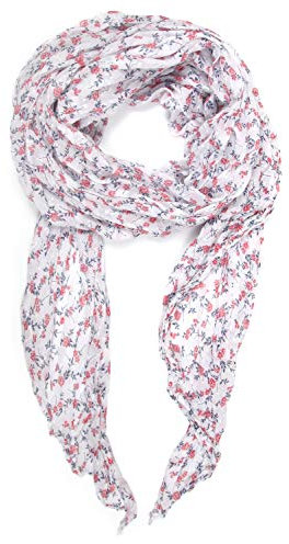 collezione alessandro Italienischer Schal Jolin mit kleinen Blumen 200cm x 80cm