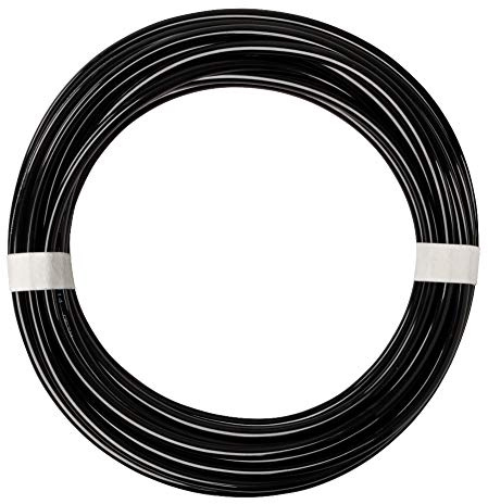 Quickun Pneumatic Tubing 1/2 Tube OD PU Polyurethane Tube Air Hose Line for Air Compressor Fitting or Fluid Transfer (Black 32.8ft)