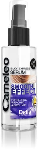Cameleo - Silber-Serum - für blondes, graues, gebleichtes Haar - keine gelbe Farbe - UV-Schutz - mit Mohnöl - Intensivkur für aufgehelltes Haar - OHNE Parabene - 55 ml