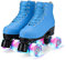 YUDOXN Rollschuhe.Klassische Retro Rollschuhe.Classic Roller, komfortabl LED Rollerskates für Jugendliche und Anfänger.Mädchen. (Blau, 41)