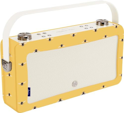VQ Joules Hepburn Voice Smart Portable Bluetooth Speaker with Amazon Alexa Voice Control 20W Wireless Speakers with Bluetooth. Rechargeable Speaker with 8-Hour Playtime - Bees