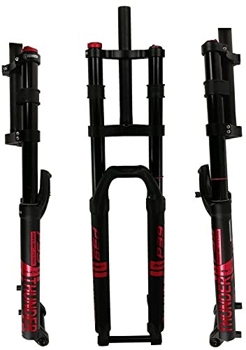 SLRMKK Fahrrad Federgabeln Mountainbike Gabel Downhill Federgabel 27,5 29 Fahrrad Luftfedergabel 32 MTB DH 1-1/8 Gerader Gabelschaft 160mm Federweg 15mm Steckachse Manuelle Lockout Fahrradgabel Ax