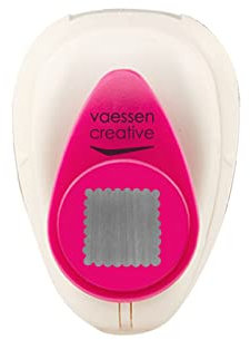 Vaessen Creative Motivstanzer Quadrat - 1.2 x 1.2 cm - Stanzer für Bastelpapier, Tonpapier, Scrapbookpapier oder Decoupagepapier