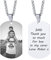 Personalisierte Foto Text Armee Hundemarke Halskette mit Anhänger Für Papa Vater Ehemann Freundschaft Individuelle Bildkette Für Herren Damen Geschenk zum Vatertag Valentinstag Geburtstag Edelstahl