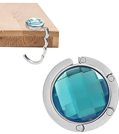 Gancio Borsa da Tavolo, Appendi Borse Portatile, Gancio per Borsa Pieghevole per Tavolo, Appendi Borsa Tascabili, per Donne Ragazza Borsa Drogheria Regalo, 1PC (cielo blu)
