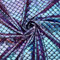 FINGERINSPIRE Meerjungfrauen Stoff 100x150cm Hellmeergrün Hologramm 2 Wege Stretch Fischschuppenstoff glitzernder Spandex Meerjungfrauen Stoff mit Fischschuppen Stretch zum Nähen von Kleidung