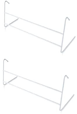 U.saf Pack of 2-2 Bar Radiator Airer, 2 Tier Indoor Drying Rack, Clothes Drying Rail Laundry Towel Radiator Stand Laundry Drying Rack - (Pack Of 2)