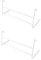 U.saf Pack of 2-2 Bar Radiator Airer, 2 Tier Indoor Drying Rack, Clothes Drying Rail Laundry Towel Radiator Stand Laundry Drying Rack - (Pack Of 2)