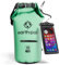 Earth Pak Dry Bag – Wasserdichter Packsack mit Reißverschluss Tasche, Schultergurt und wasserfester Handyhülle – Ideal beim Kajak Fahren, Camping, Angeln, Bootfahren und Rafting (Meerschaumgrün, 10L)