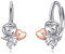925 Sterling Silber Engel Ohrringe Leverback Erstkommunion Schmuck Geschenke für Damen Mädchen (Engel)