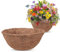 Hanging Basket Liner, Coco Fiber Liners for Hanging Baskets Plant Flower Growth, Indoor Outdoor Garden Porch Balcony Planter Wall Basket Liner Replacement (10 inch)