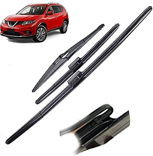 Auto-Windschutzscheiben-Scheibenwischerblätter, für Nissan, für X-Trail T32 2013–2019, vorne und hinten, Scheibenwischer, 2014, 2015, 2016, 2017, 2018