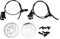 1 Paar Mountainbike-hydraulische Scheibenbremsen-Set, Mountainbike Vorne Und Hinten, Hydraulische Scheibenbremse, Aluminiumlegierung, 2-Kolben-hydraulische Scheibenbremse