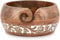 Indus Lifespace Cuenco de madera de mango para almacenamiento de hilo, para ganchillo, cuencos de hilo para tejer, el mejor regalo de Craft Supplies (15,24 cm x 15,24 cm x 7,62 cm)