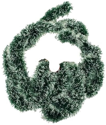 HAAC 2er Set künstliche Girlande Tannengirlande Tanne grün/weiß Länge 2 Meter Weihnacht Weihnachten